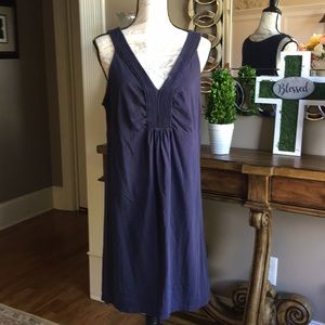 Navy blue Loft cotton dress,